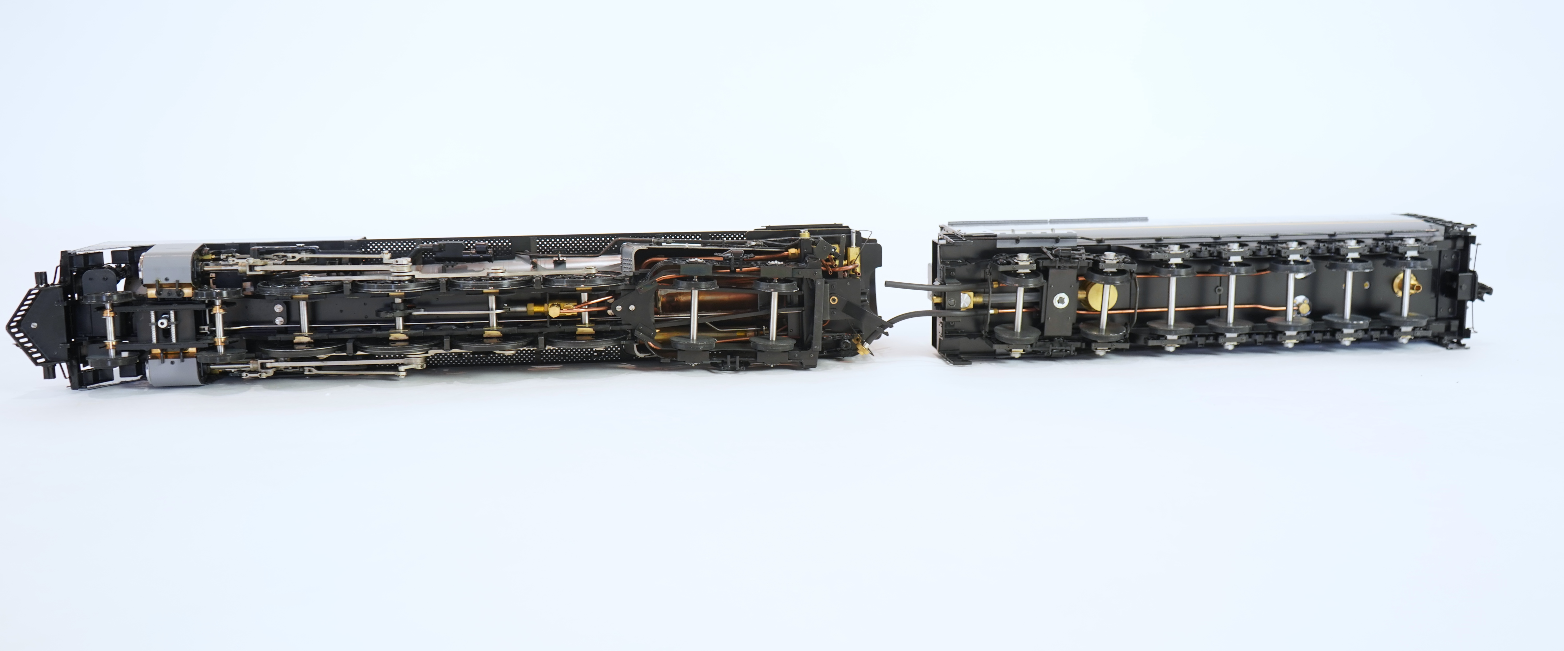 A Gauge One Aster Hobbies live steam Union Pacific FEF Class 844, 4-8-4 tender locomotive, 837, the factory ‘Built Up’ version, spirit fired working two cylinder motion, with assembly instructions, operating instructions